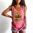 Reading Book Lover Red Panda Read Books Be Kind Stays Weird Comfort Colors Tank Top Watermelon