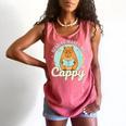 Reading Makes Me Cappy Bookworm Capybara Book Reading Comfort Colors Tank Top Watermelon