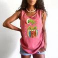 Retro Christmas Ornament Book Christmas Teacher Librarian Comfort Colors Tank Top Watermelon