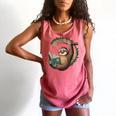 Sloth Reading a Book Lazy Sloth Bookworm Comfort Colors Tank Top Watermelon