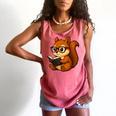 Squirrel Reading Book Lover Comfort Colors Tank Top Watermelon