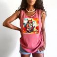 Squirrel Reading Comic Book On Autumn Branch Glasses Leaves Comfort Colors Tank Top Watermelon