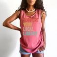 Support Your Local Library Books Bookaholic Teacher Bookworm Comfort Colors Tank Top Watermelon