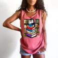Teacher Librarian Kawaii Penguin Book Lover Penguin Comfort Colors Tank Top Watermelon