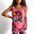 History Woman Reading Book Geometric Girl Educated Comfort Colors Tank Top Watermelon