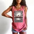 Totally Weird Tees Cat Library Book Reading Literary Comfort Colors Tank Top Watermelon