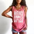 All I Want To Do Is Read Books Reading Dog Lovers Comfort Colors Tank Top Watermelon