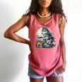 Wolf Reading Book Librarian Library Wolves Comfort Colors Tank Top Watermelon