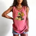 Women's Dragon Bookworm Reading Book Graphic Comfort Colors Tank Top Watermelon Women's Dragon Bookworm Reading Book Graphic Comfort Colors Tank Top Watermelon