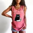 Women's First Of All I’m A Delight Cute Cat Books Coffee Humor Comfort Colors Tank Top Watermelon