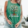 100 Days Of School 100th Day In The Books Reading Teacher Comfort Colors Tank Top Violet