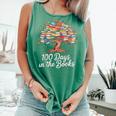 100th Day Of School Books Tree Reading Comfort Colors Tank Top Violet
