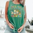 100th Day Of School Teacher Floral Books 100 Days Of Growing Comfort Colors Tank Top Violet 100th Day Of School Teacher Floral Books 100 Days Of Growing Comfort Colors Tank Top Violet