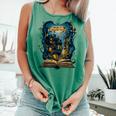 4 Books Are Portable Magic Bookish Reading Nerd Quote Comfort Colors Tank Top Violet