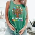 67 Days In The Books Reading Teacher 67th Day Of School Kids Comfort Colors Tank Top Violet