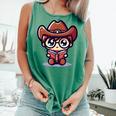 Adorable Book Lover Cowboy With Reading Glasses Cute Comfort Colors Tank Top Violet Adorable Book Lover Cowboy With Reading Glasses Cute Comfort Colors Tank Top Violet