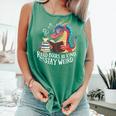 Adorable Book Lover Dragon Read Books Be Kind Stay Weird Comfort Colors Tank Top Violet