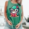 Adorable Book Lover Humming Bird With Reading Glasses Cute Comfort Colors Tank Top Violet Adorable Book Lover Humming Bird With Reading Glasses Cute Comfort Colors Tank Top Violet