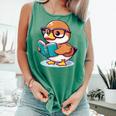 Adorable Book Lover Mallard Duck With Reading Glasses Cute Comfort Colors Tank Top Violet Adorable Book Lover Mallard Duck With Reading Glasses Cute Comfort Colors Tank Top Violet