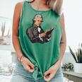 Alexander Hamilton Reading A Book Comfort Colors Tank Top Violet