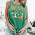Animal Print Read A Book Character Kids Wild About Reading Comfort Colors Tank Top Violet