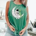 Astronaut Reading Book To Alien Moon Space Book Lover Men Comfort Colors Tank Top Violet