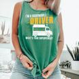 Awesome Bookmobile Driver What's Your Superpower Book Wagon Comfort Colors Tank Top Violet