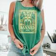 Banned Books Librarian Book Readers I m With The Banned Comfort Colors Tank Top Violet