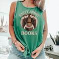 Batty About Books Reading Book Lover Men Women Distressed Comfort Colors Tank Top Violet
