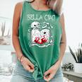 Bella Ciao Goodbye Beautiful Skull Book Of Dark Magic Occult Comfort Colors Tank Top Violet