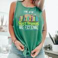 Some Of My Best Friends Are Fictional Book Lover Bookworm Comfort Colors Tank Top Violet