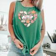 Big Book And Fall Heart Comfort Colors Tank Top Violet