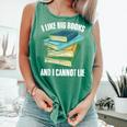 I Like Big Books And I Cannot Lie Book Reading Book Lover Comfort Colors Tank Top Violet