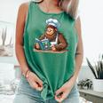 Bigfoot Reading a Cookbook Comfort Colors Tank Top Violet