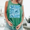 Blue Comic Book Blue Graphic Comfort Colors Tank Top Violet