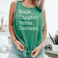 Book Chapter Verse Context Theology Christian Reformed Comfort Colors Tank Top Violet
