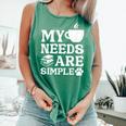 Book Coffee Dog Book My Needs Are Simple Men Women Kids Comfort Colors Tank Top Violet Book Coffee Dog Book My Needs Are Simple Men Women Kids Comfort Colors Tank Top Violet