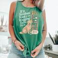 Book And Dog Lover Bookworm Reader Book Lover Comfort Colors Tank Top Violet