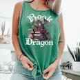 Book Dragon Book Lover Bookworm Book Reader Librarian Comfort Colors Tank Top Violet