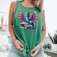 Book Dragon Reading Comfort Colors Tank Top Violet