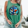 Book Dragon Reading Lover Comfort Colors Tank Top Violet