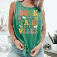 Book Fair Vibes Groovy Retro School Reading Nostalgic Comfort Colors Tank Top Violet