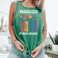 Book Flower Radicalized By Basic Decency Feminist Leftist Comfort Colors Tank Top Violet