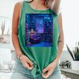 Book Library Bookshelf Armchair Window Pattern Print Comfort Colors Tank Top Violet