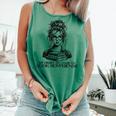 Book Lover Bent Over a Book Comfort Colors Tank Top Violet