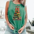 Book Lover Christmas Tree I Have No Shelf Control Comfort Colors Tank Top Violet