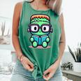 Book Lover Frankenstein's Monster With Reading Glasses Comfort Colors Tank Top Violet