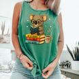 Book Lover Koala Reading Bookish Library Read Books Be Kind Comfort Colors Tank Top Violet