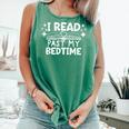 Book Lover Reading Bookish Floral I Read Past My Bedtime Comfort Colors Tank Top Violet Book Lover Reading Bookish Floral I Read Past My Bedtime Comfort Colors Tank Top Violet