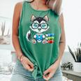 Book Lover Reading Husky Dog Comfort Colors Tank Top Violet